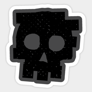 punk skull design Sticker